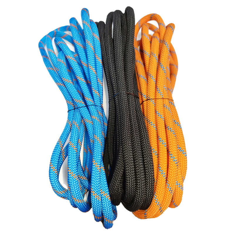 Outdoor Camping Extension Cord - Blue Orange Dia.10mm Paracord Length 5M/10M/20M