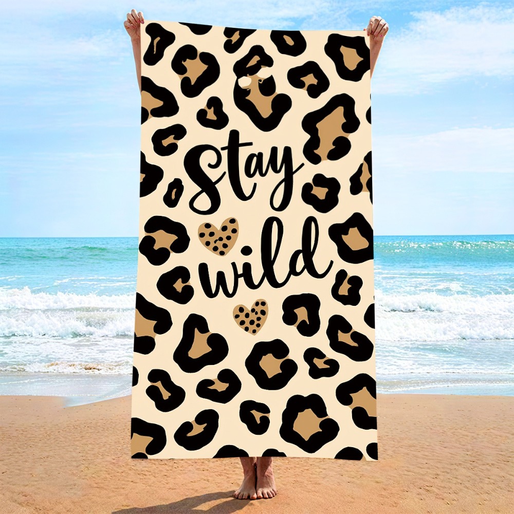 Camp Towel Microfiber - Leopard Print Printing Quick-dry Beach Towel