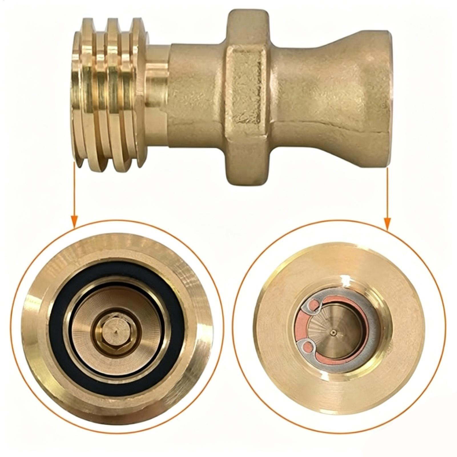 Outdoor Camping Bbq - Propane Tank Fittings Male Brass Valve