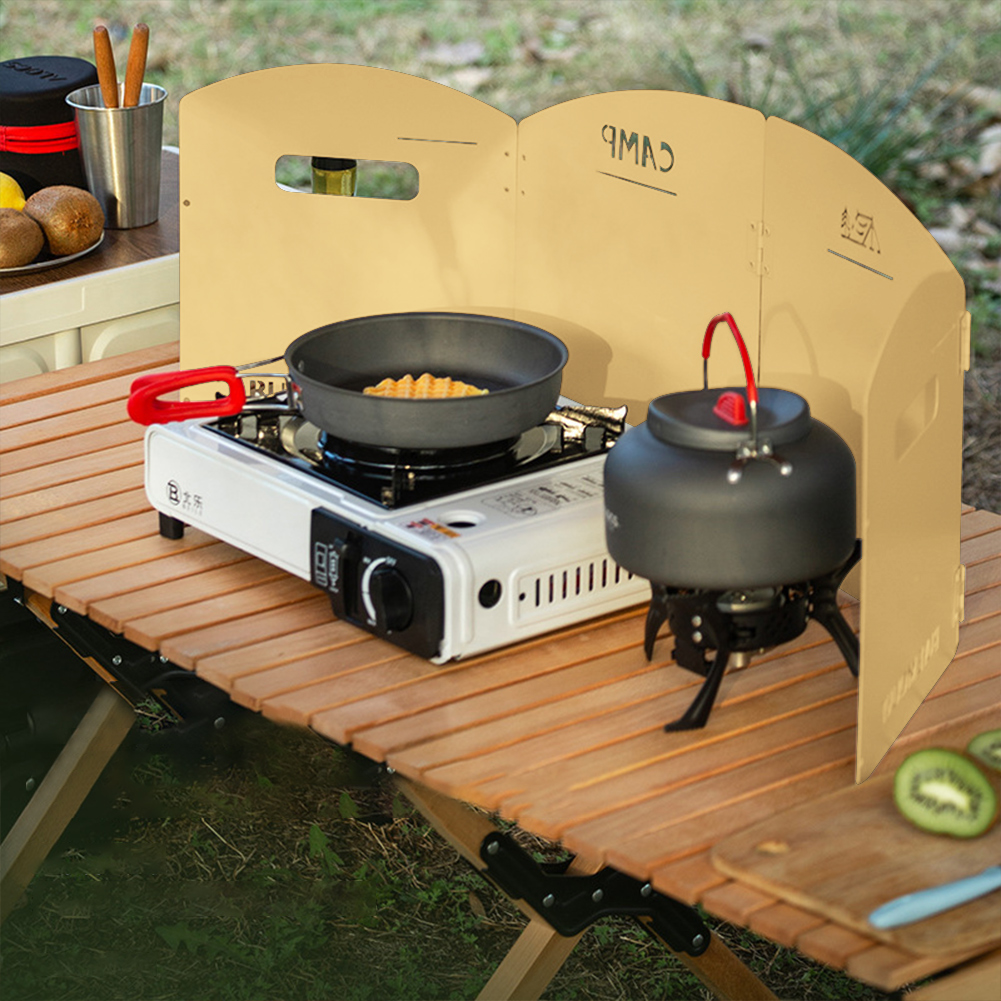 Outdoor Camping Heater For Tent - Foldable Camping Gas Stove Windshield with