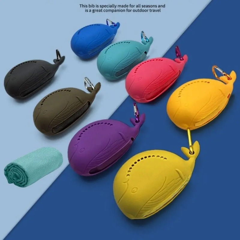 Camp Towel Microfiber - Portable Silicone Case&Lightweight-Microfiber Rapid Dry Towel,