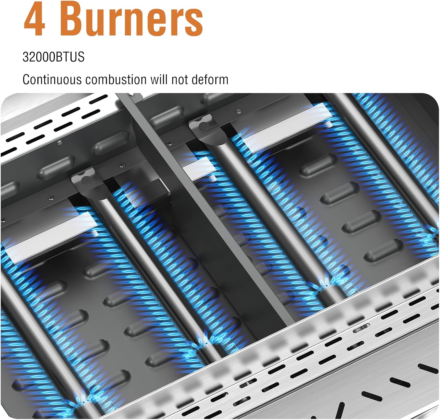 Portable 4 Burner Stainless St - Outdoor Camping Bbq recension och pris