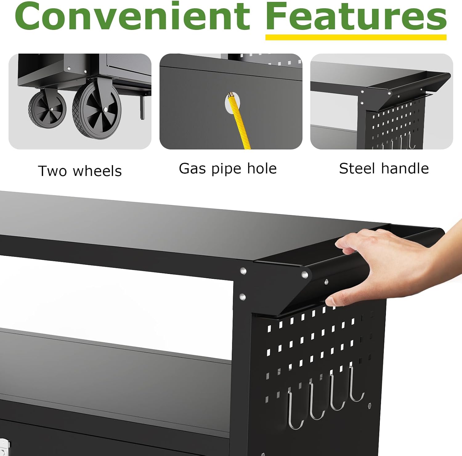Outdoor Grill Cart Table With  - Kitchen Outdoor Camping recension och pris