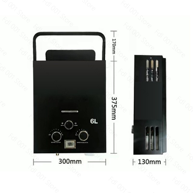 6L Portable Tankless Gas Water - Outdoor Camping Water Heater recension och pris