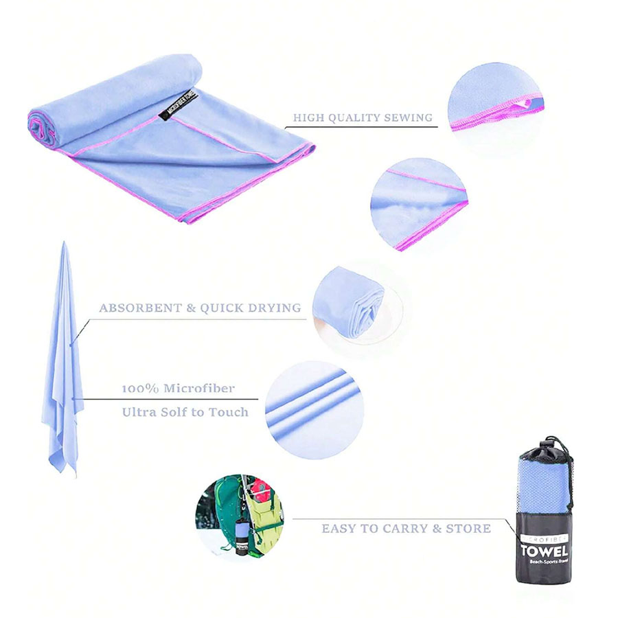 Quick-drying Sports Towel Swim - Camp Towel Microfiber recension och pris
