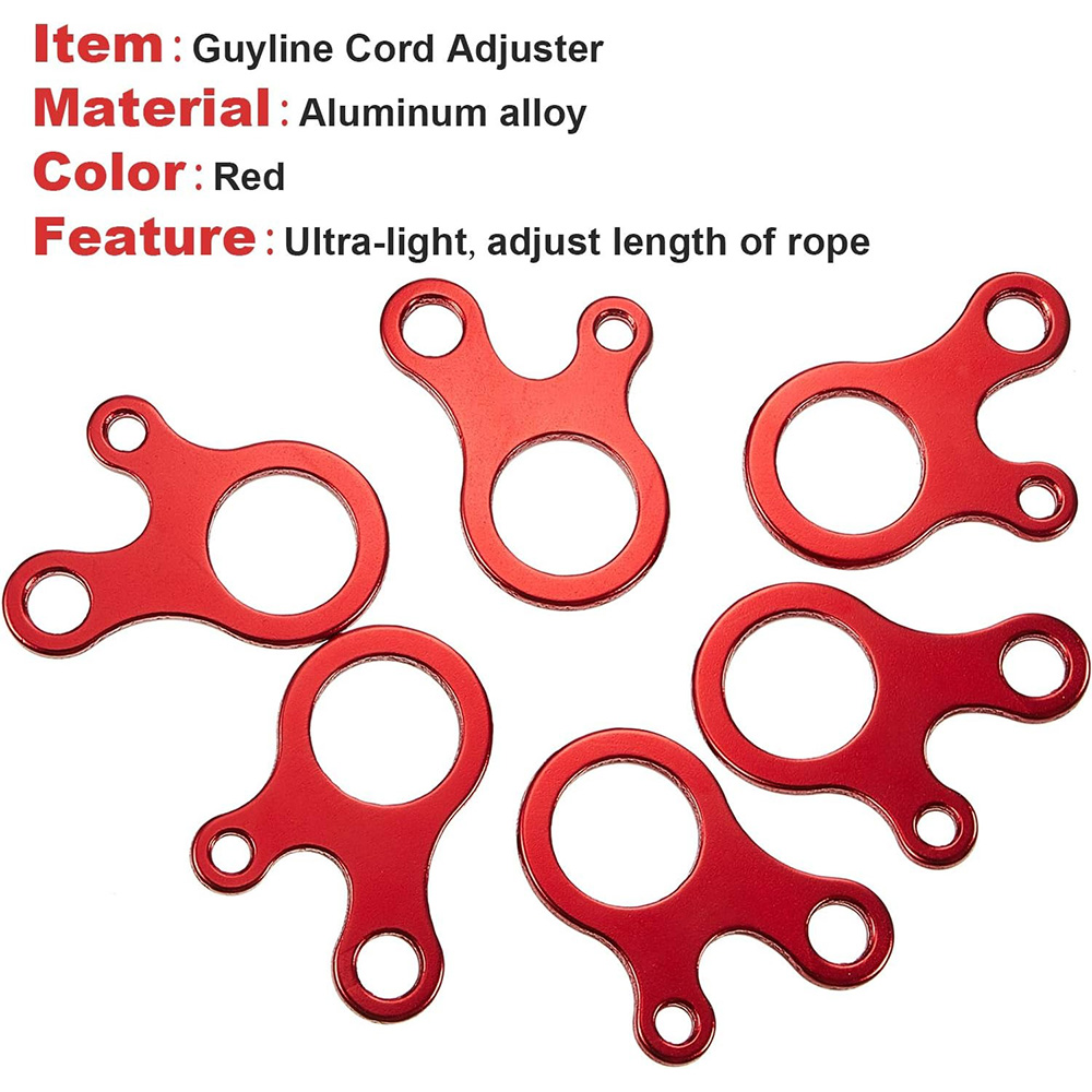 5/20pcs Tent Rope Buckles 3 Ho - Outdoor Camping Extension Cord recension och pris