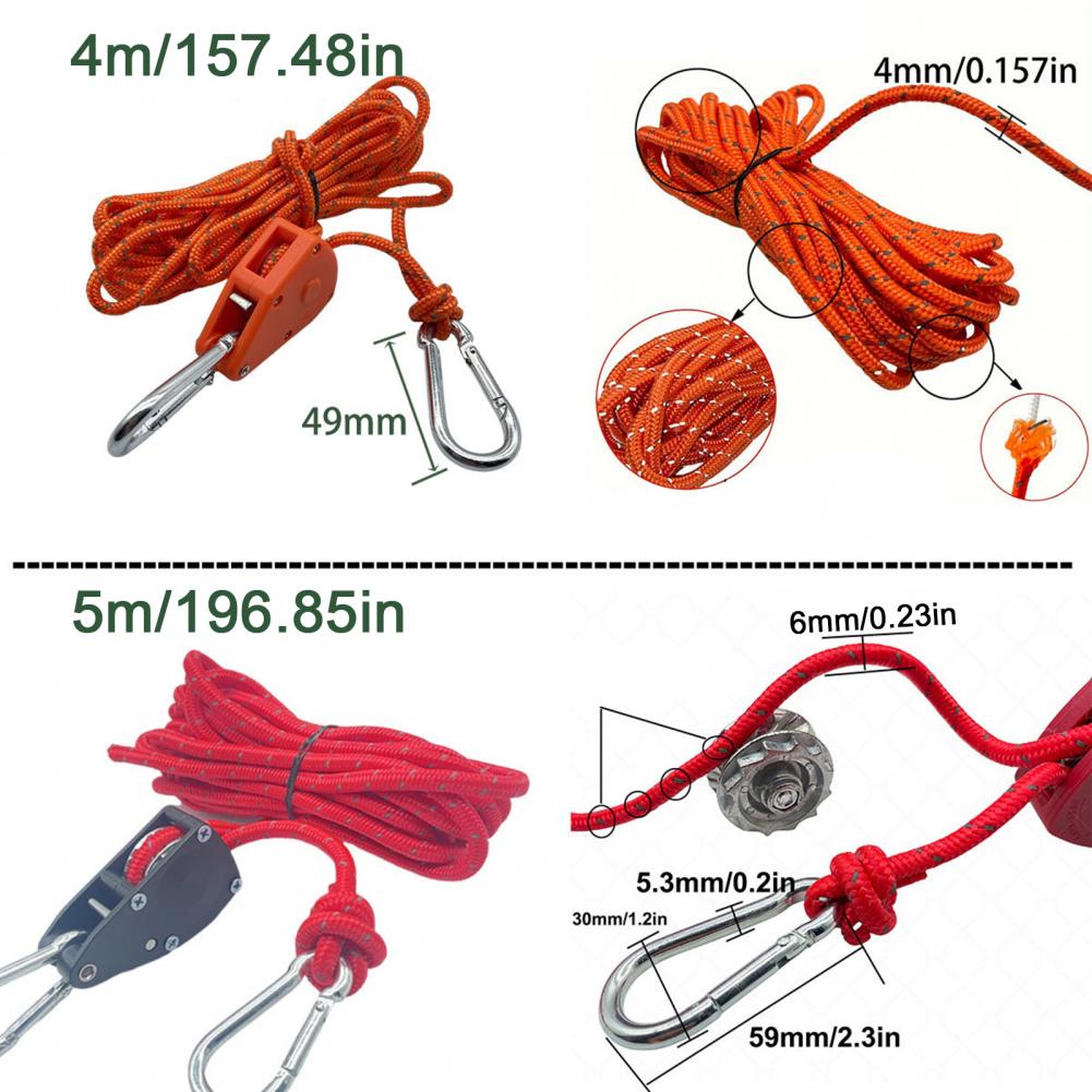 Canopy Rope Tightener Heavy Du - Outdoor Camping Extension Cord recension och pris