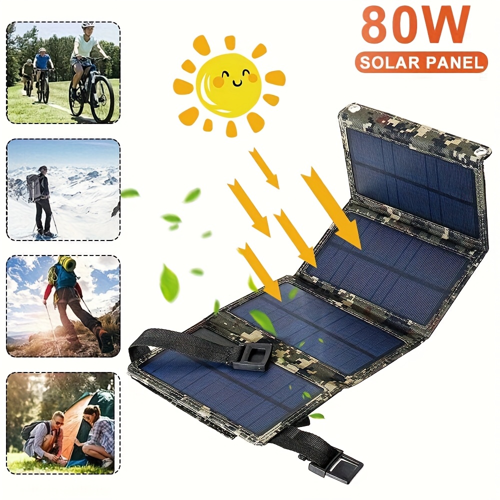 [Solar Panel] 80W Portable Fol - Outdoor Camp recension och pris
