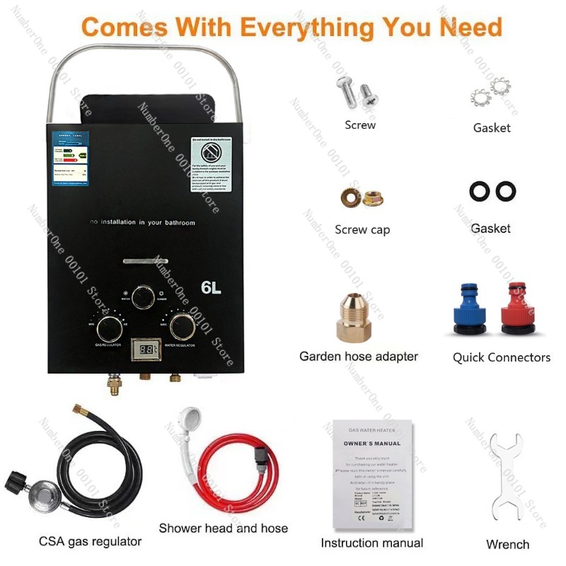 Propane LPG  Gas Tankless Wate - Outdoor Camping Water Heater recension och pris