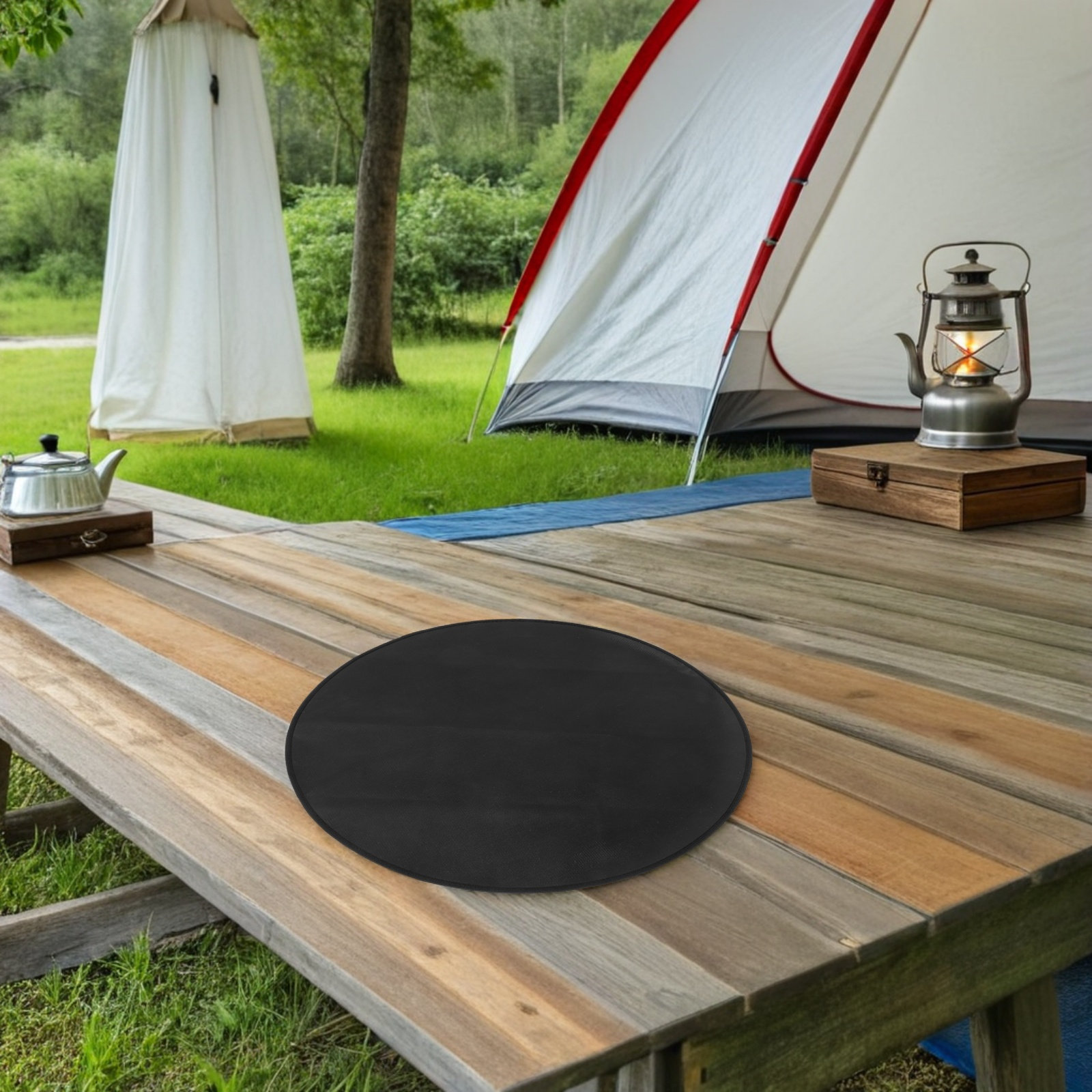 Round Fireproof Bbq Mat Heat R - Outdoor Camping Mat recension och pris