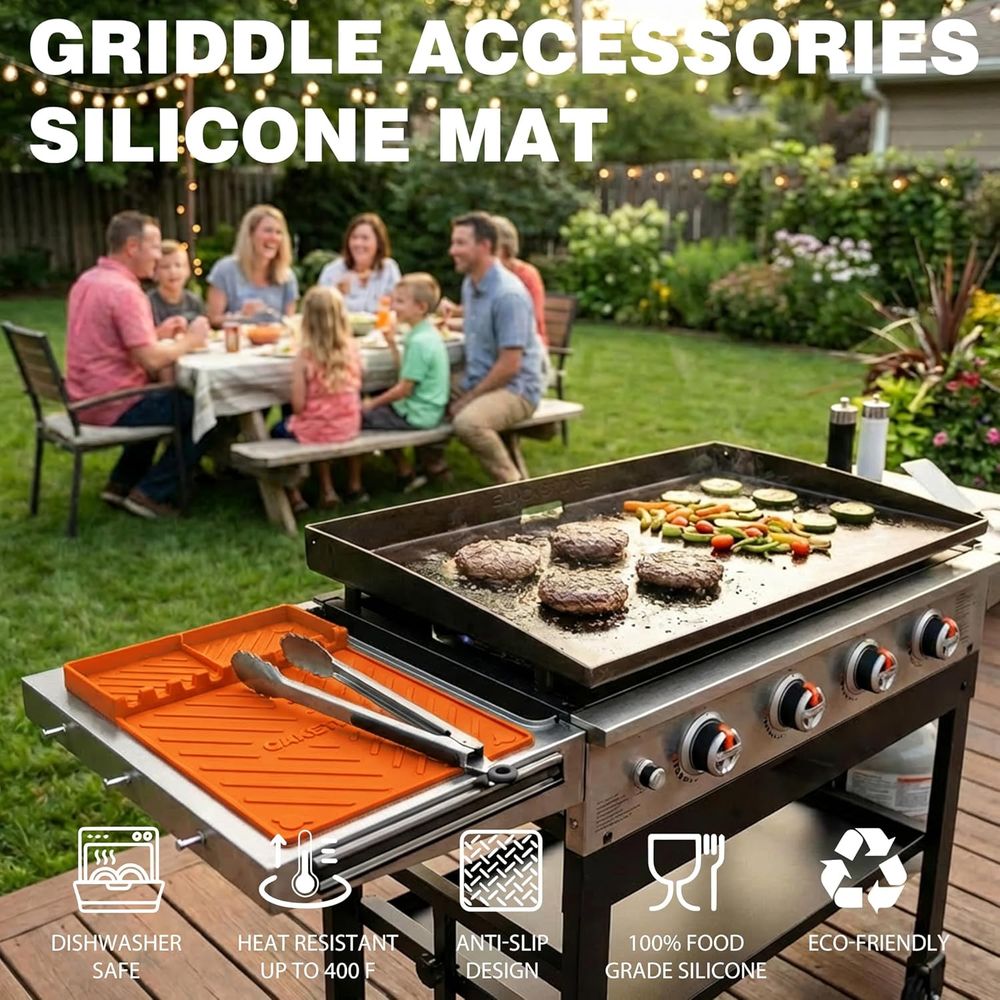 Silicone Grill Mats or Griddle - Kitchen Outdoor Camping recension och pris