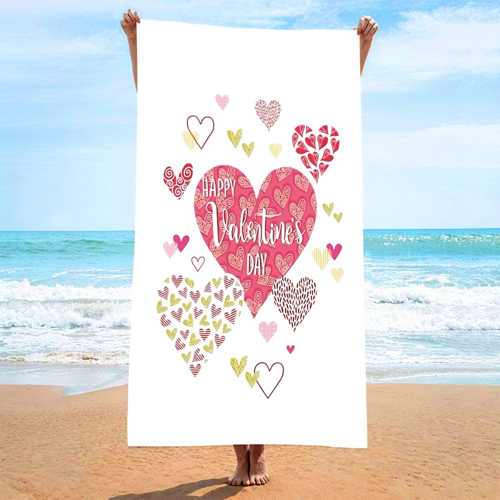 Heart Symbol Bath Towel 27x55i - Outdoor Camping Mat recension och pris